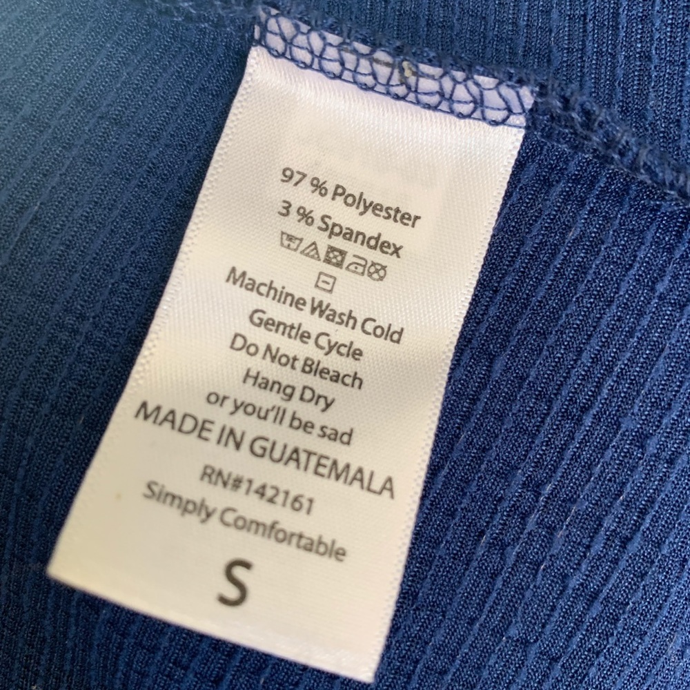 Lularoe Navy Small Joy OS leaf legging set - Picture 6 of 7